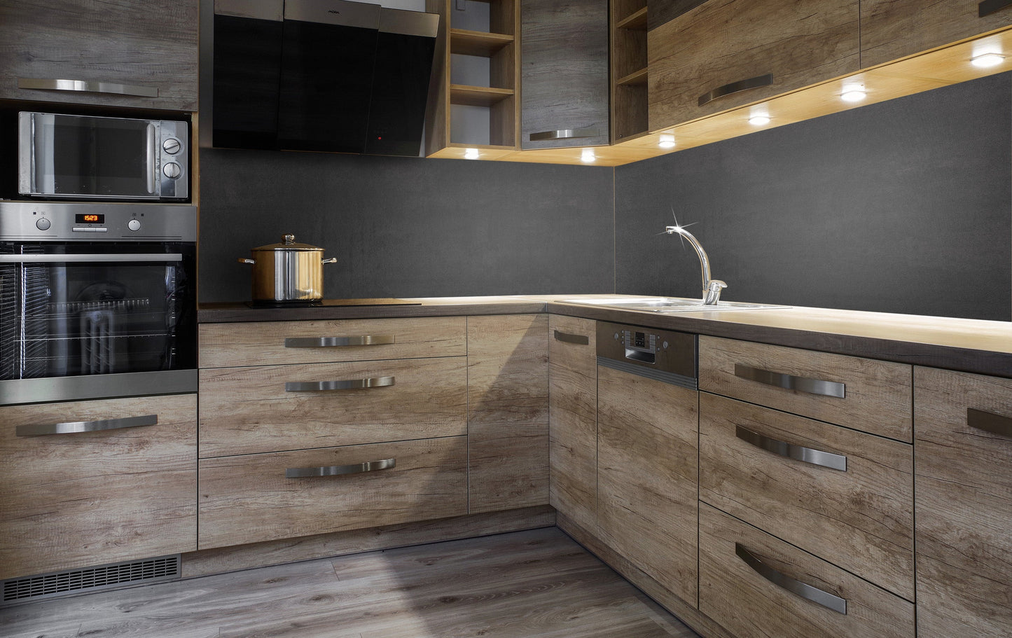 Küchenrückwand - Beton graphit