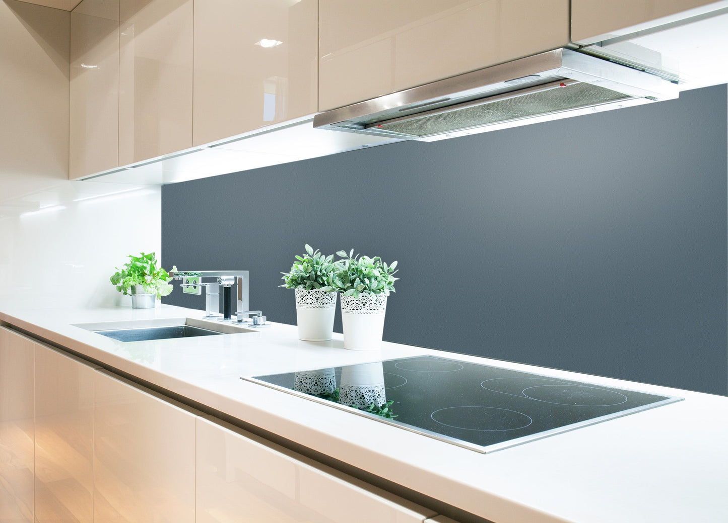 Küchenrückwand - Azurblau