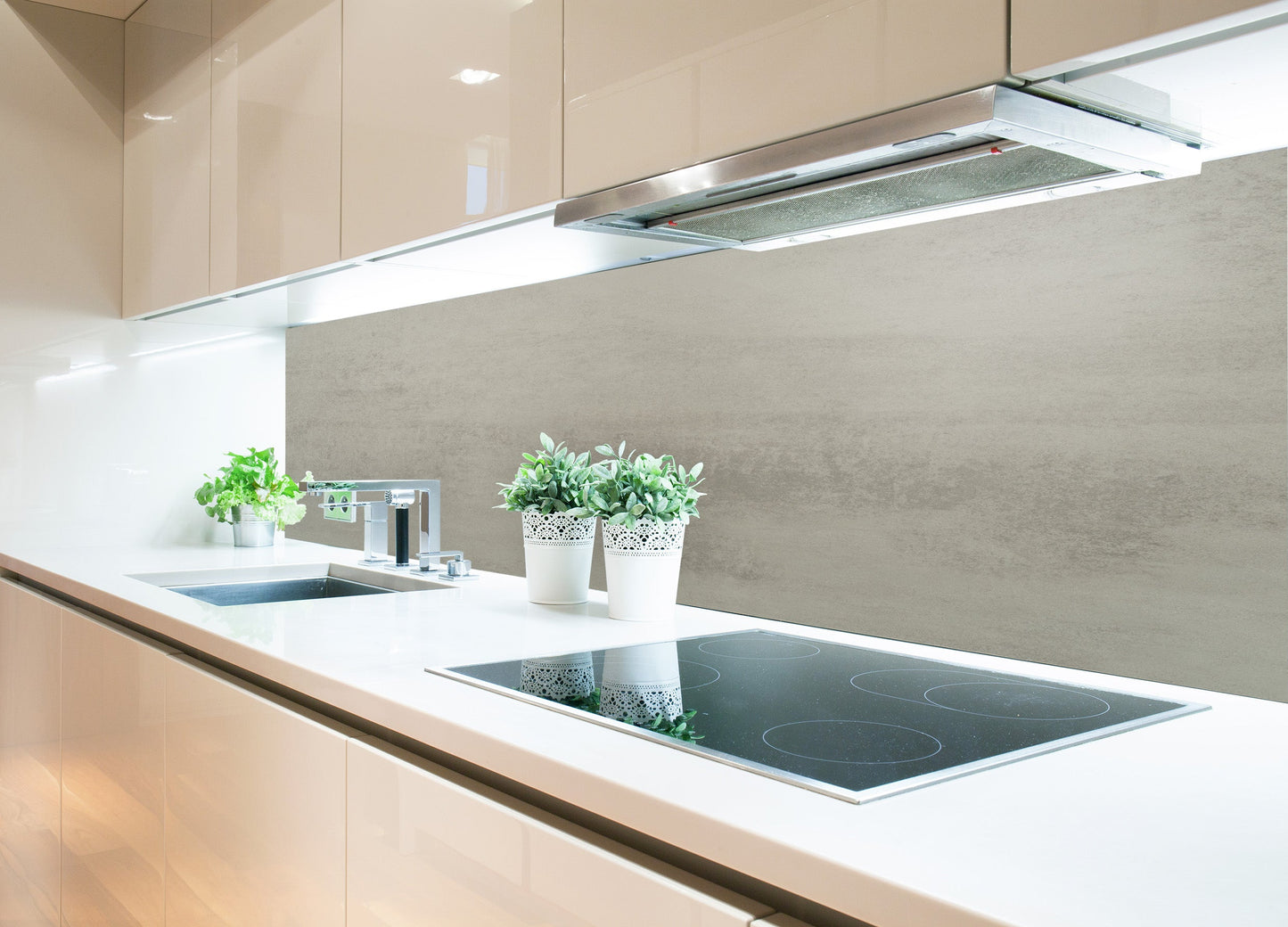 Küchenrückwand - Beton grau