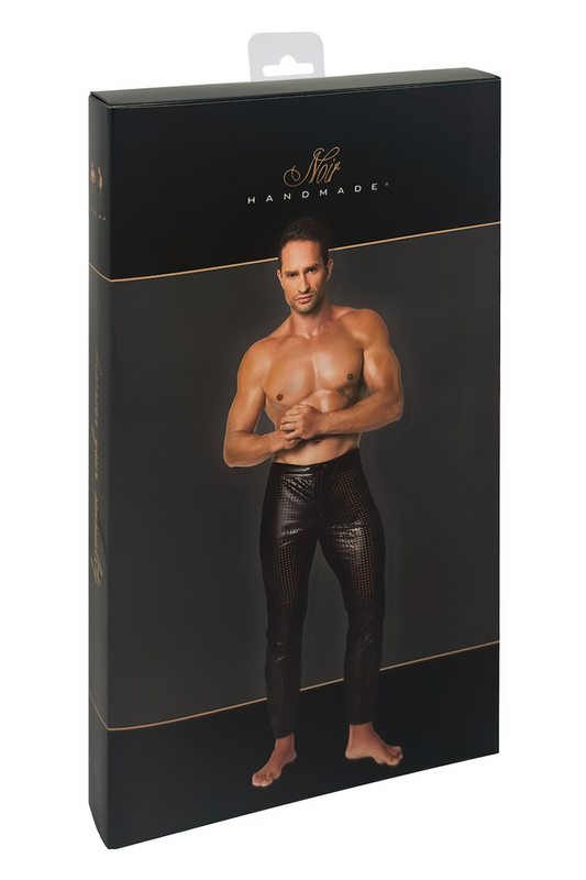 long wetlook pants H078 - 3XL