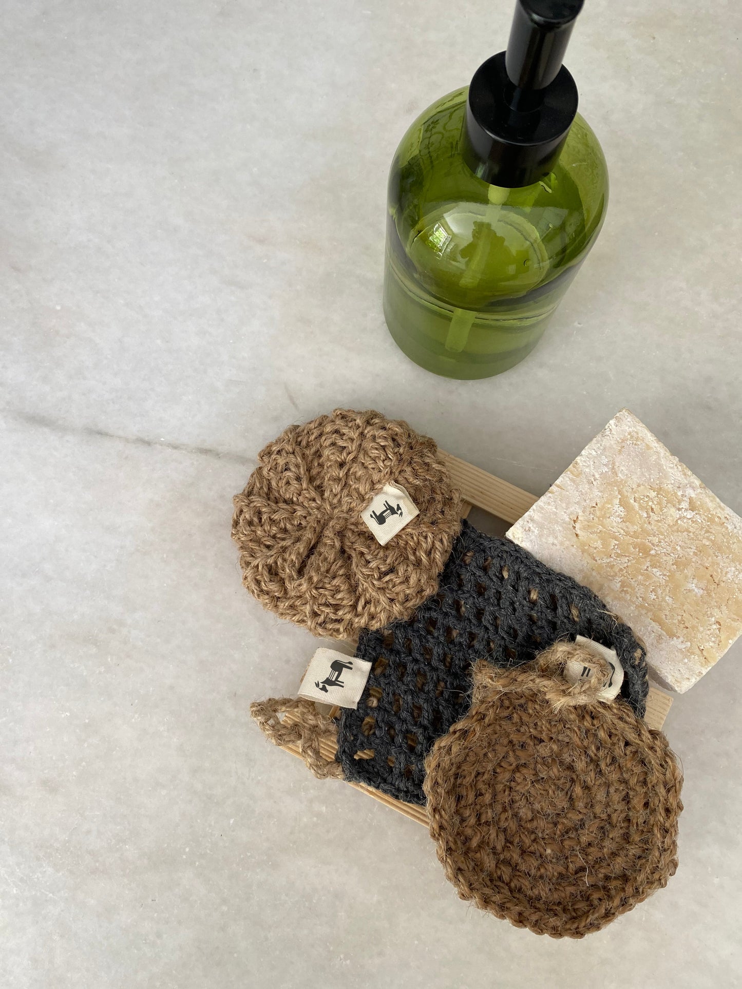 Jute Schwamm "Round Earth"