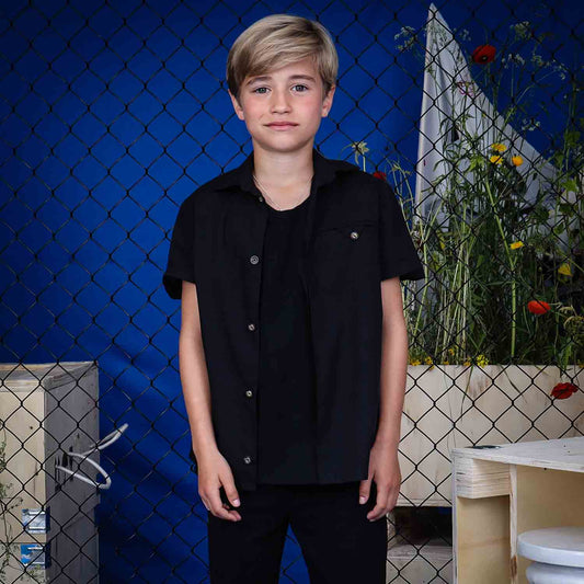 Black Dress Shirt for Kids