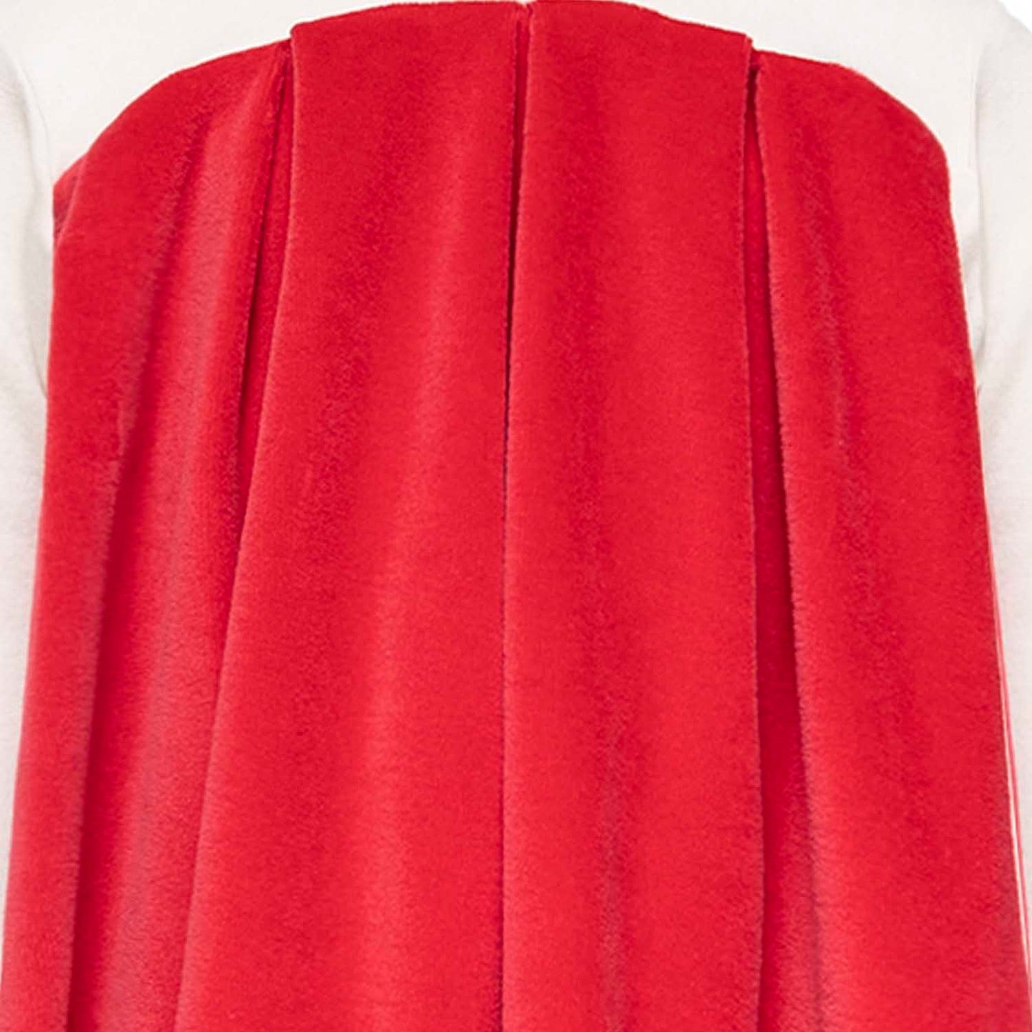 Baby Dress in White and Red