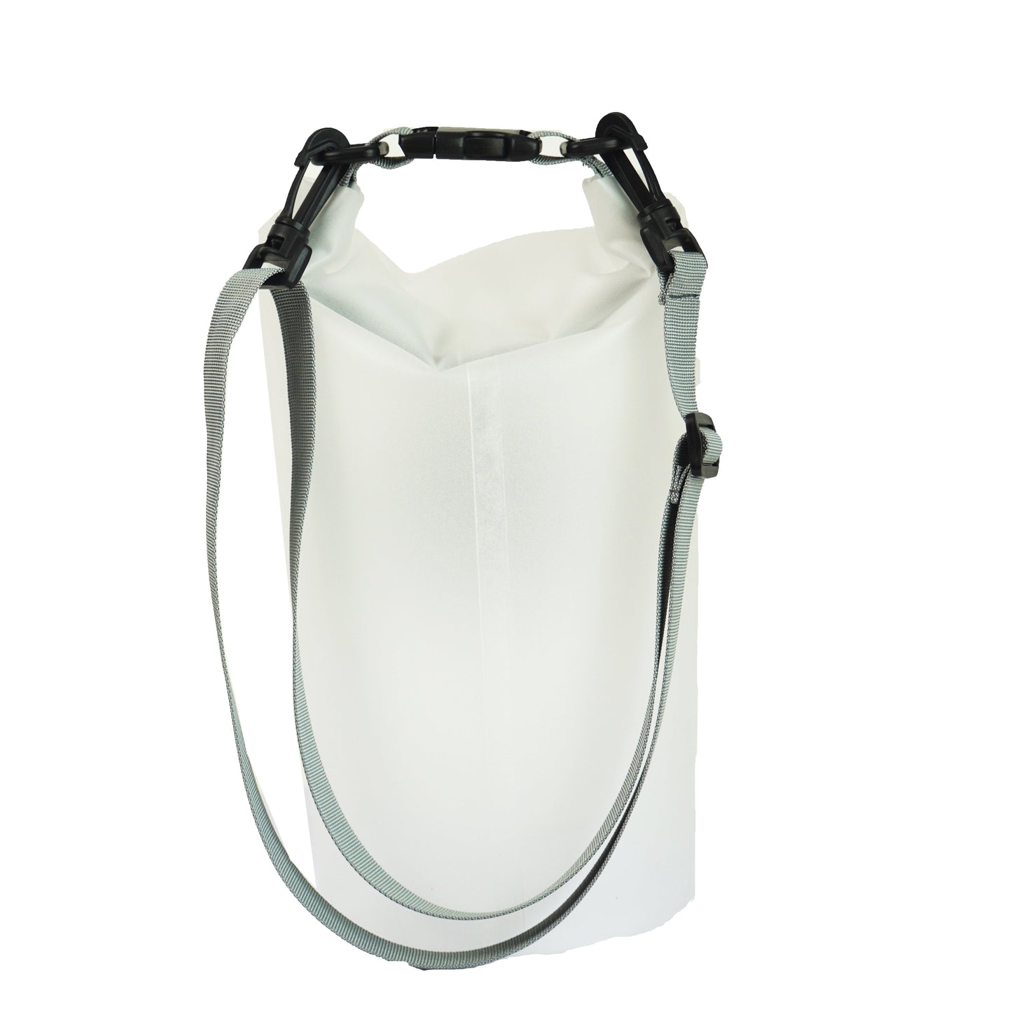 Towel to Go Roll N Go Bag – Waterproof & Transparent Dry Bag, Grey (5 Liters)