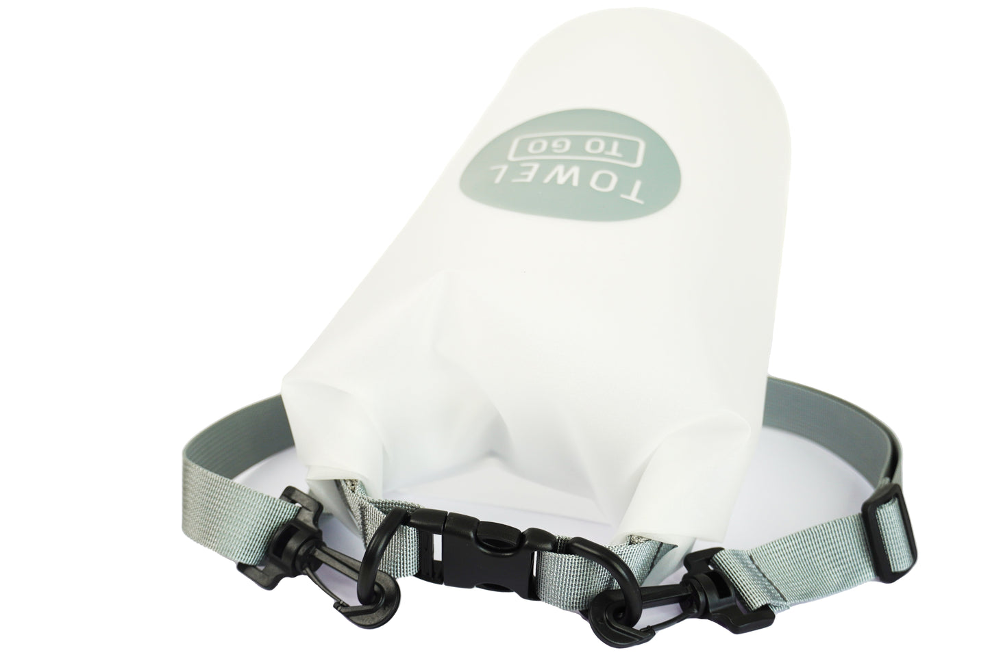 Towel to Go Roll N Go Bag – Waterproof & Transparent Dry Bag, Grey (5 Liters)