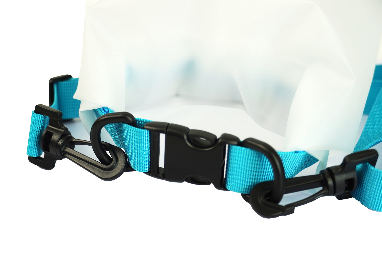 Towel to Go Roll N Go Bag – Waterproof & Transparent Dry Bag, Blue (5 Liters)