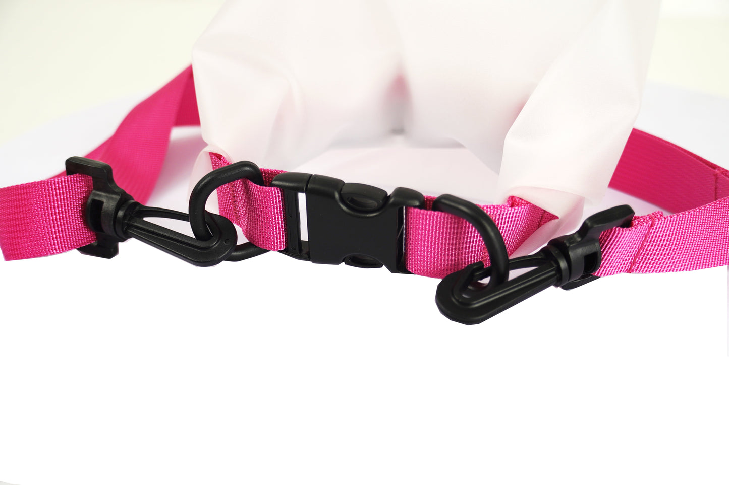 Towel to Go Roll N Go Bag – Waterproof & Transparent Dry Bag,  Pink (5 Liters)