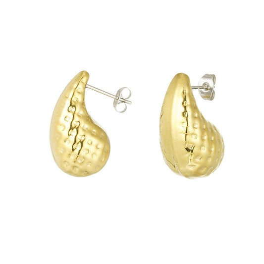 Earrings Selena - Gold Plated Elegant Statement Earrings-0
