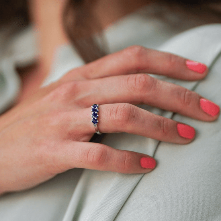 Ring Night - Sterling Silver Elegant Evening Ring-1